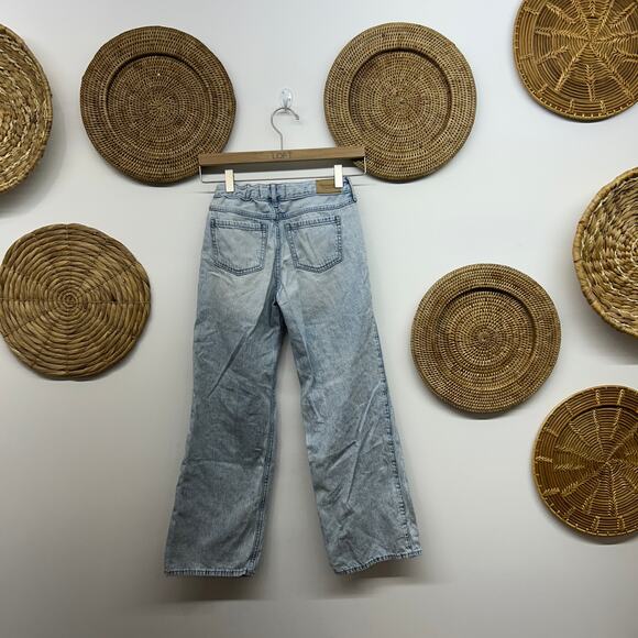 Bundle (2) Abercrombie Kids Jeans Girls 11/12 Low Rise Baggy High Rise Wide Leg - Picture 3 of 10